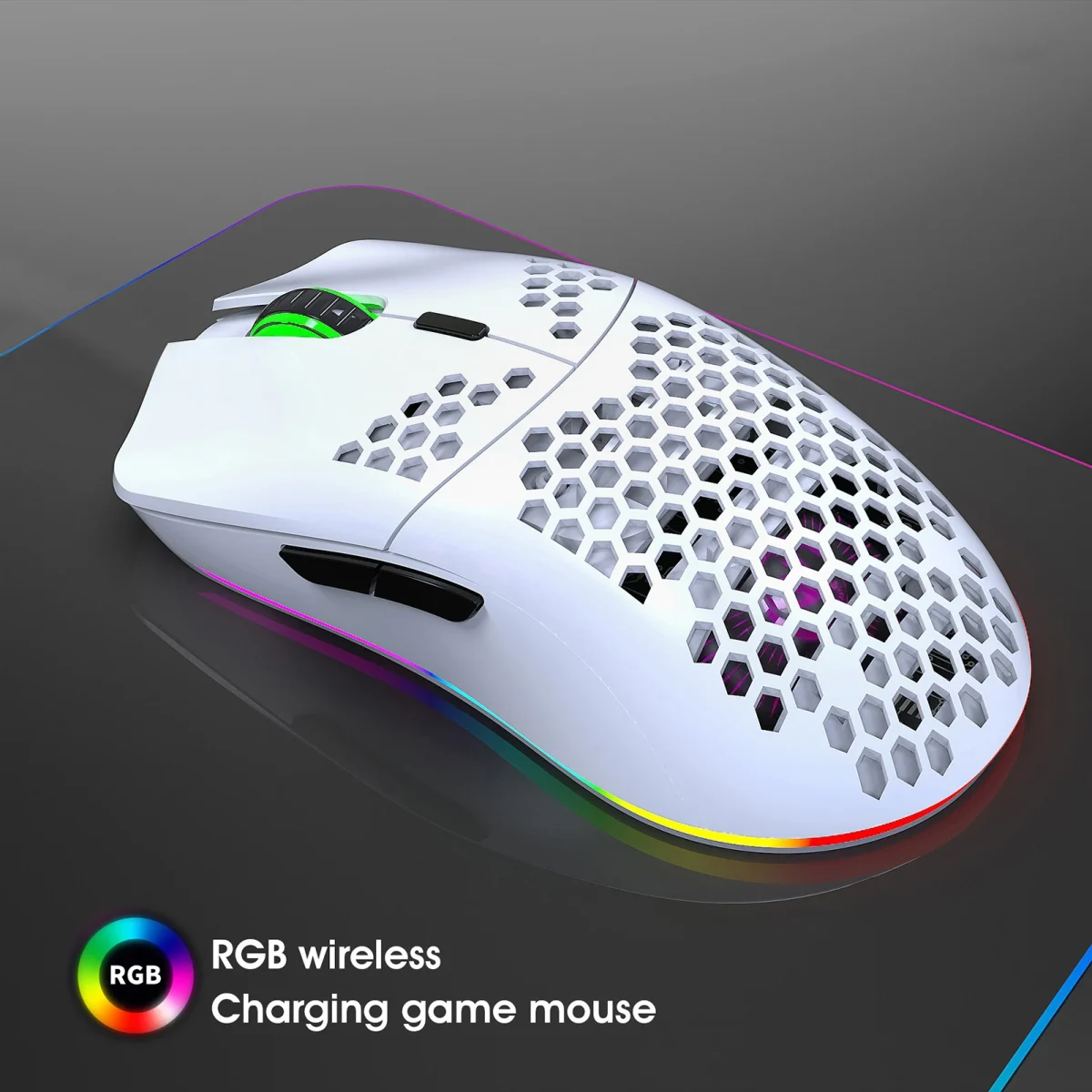 HXSJ T66 RGB 2.4G Wireless Gaming Mouse 4