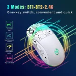 hxsj T90 2.4G Wireless Mechanical Mouse 5