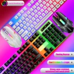 Rainbow Backlit Wired Keyboard and Mouse 3