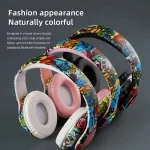 Graffiti Wireless Headsets Bluetooth Headphones 3