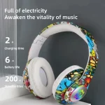 Graffiti Wireless Headsets Bluetooth Headphones 2