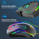 Rechargeable 2.4G Wireless RGB Gaming Mouse 5