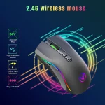 Rechargeable 2.4G Wireless RGB Gaming Mouse 2