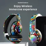 Graffiti Wireless Headsets Bluetooth Headphones 6