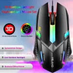 Rainbow Backlit Wired Keyboard and Mouse 6