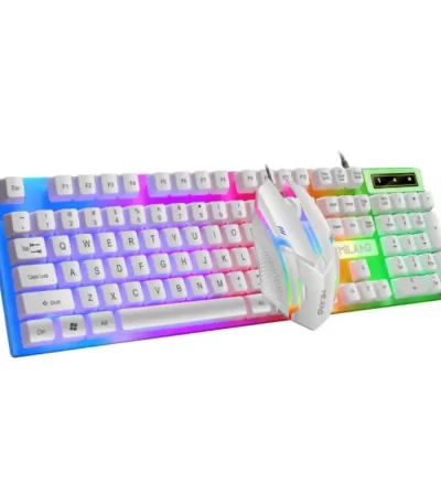 Rainbow Backlit Wired Keyboard and Mouse 1
