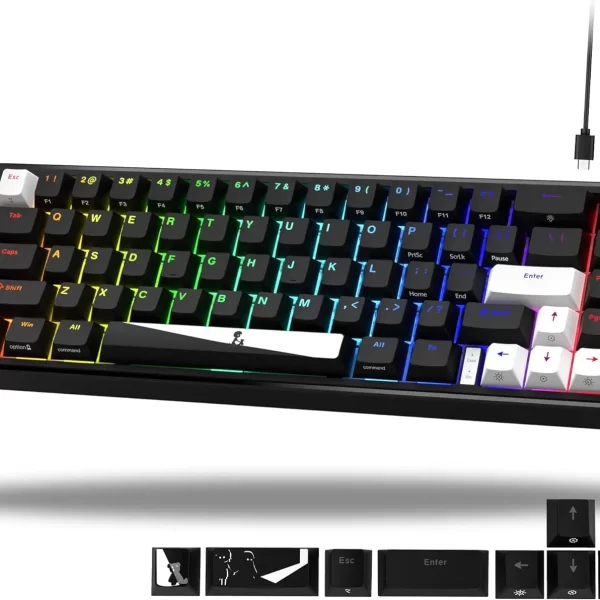 60% Wired Mechanical Keyboard V-K66 7