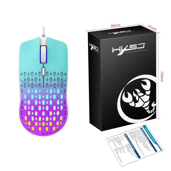 USB Wired Gaming Mouse RGB Gamer 9