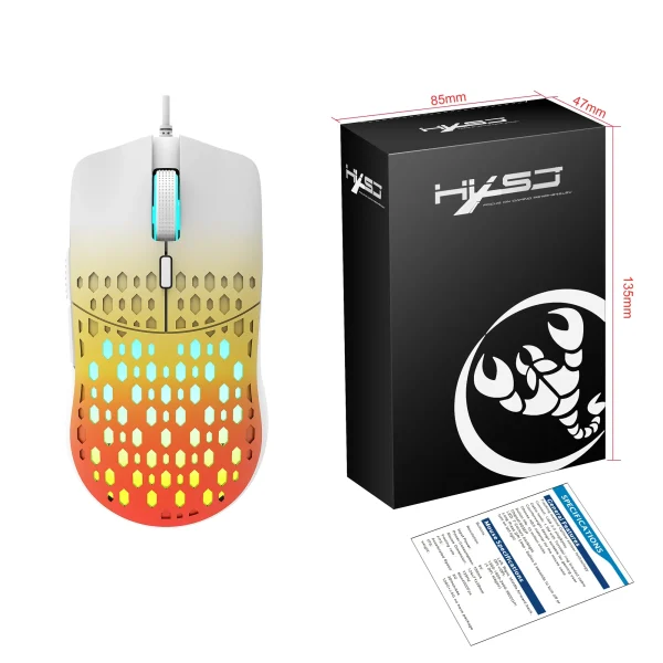 USB Wired Gaming Mouse RGB Gamer 8