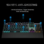 AULA F2008 Hot Swap Mechanical Keyboard Blue Switch 5