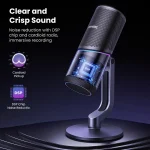 USB Microphone with RGB Modes Professional Condenser Mic 3