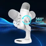 Professional White USB Condenser Microphone 4