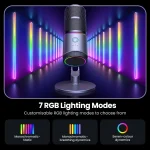 USB Microphone with RGB Modes Professional Condenser Mic 2