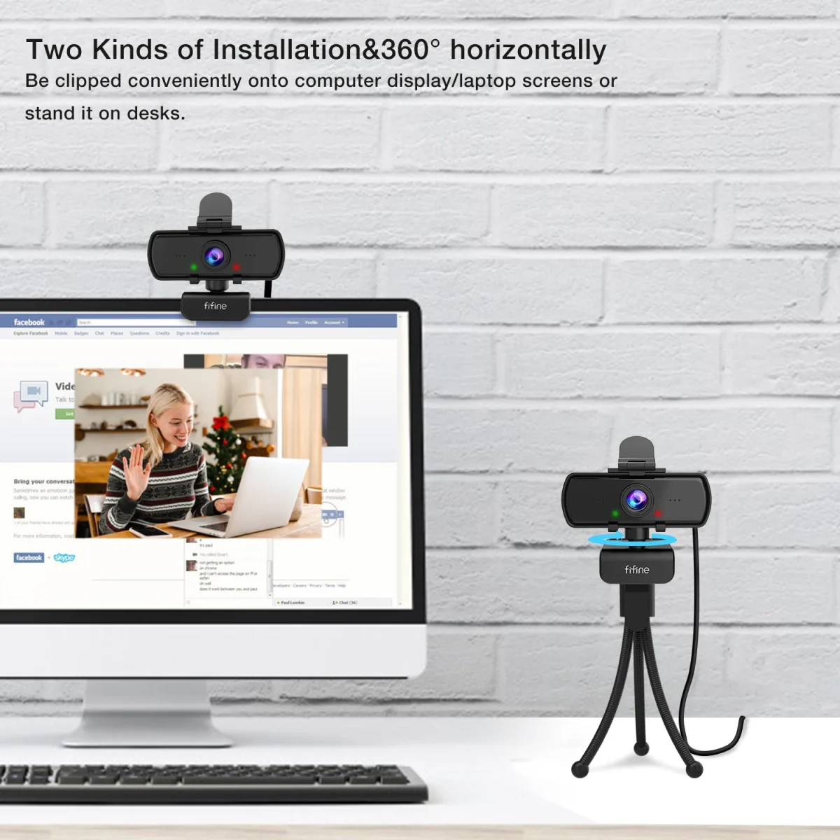 FIFINE 1440p Full HD PC Webcam 5