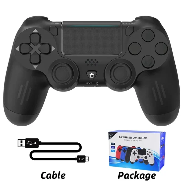 Bluetooth-Compatible Wireless Game Controller For PS4/Slim/PC Dual Vibration Joystick For IOS/Android 10