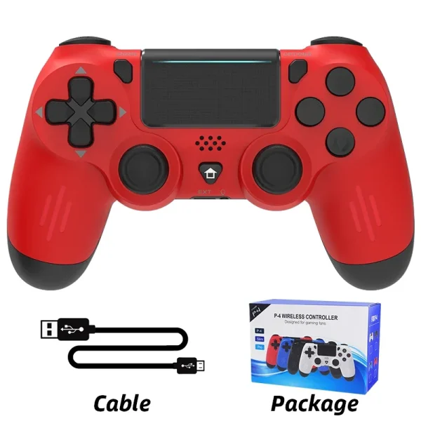 Bluetooth-Compatible Wireless Game Controller For PS4/Slim/PC Dual Vibration Joystick For IOS/Android 7