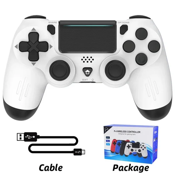 Bluetooth-Compatible Wireless Game Controller For PS4/Slim/PC Dual Vibration Joystick For IOS/Android 8