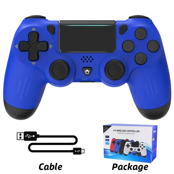 Bluetooth-Compatible Wireless Game Controller For PS4/Slim/PC Dual Vibration Joystick For IOS/Android 9
