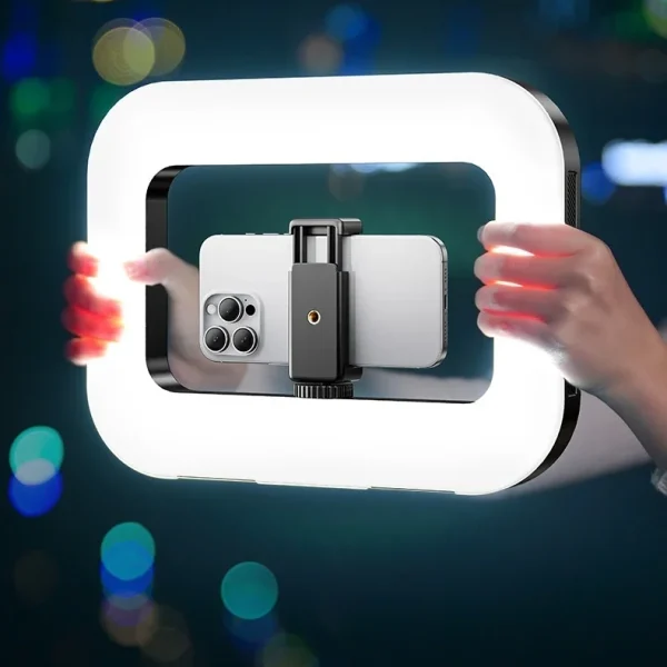 Ring Light Bunny Stand – Selfie & Live Stream Lighting Kit with Reverse Charging 7