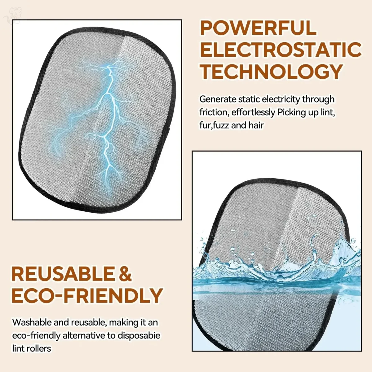 Remove Pet Hair in Seconds – Reusable Grooming & Cleaning Gloves for Dogs & Cats 3