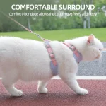 Cat Puppy Outdoor Walking Supplies Fashion Pet Harness and Leash Set for Small Dogs Cats Breathable Durable Kitten Harnesses 4