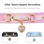Shiny Rhinestone Pet Collar Love Jewelry Dog Collar Comfortable Leather Dog Adjustable Collar 4