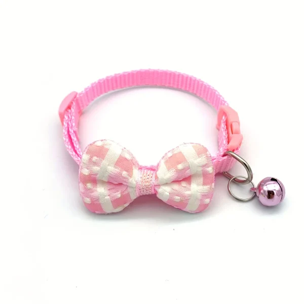 Dress Them With Style — Plaid Cat Collar with Tie Knot 11