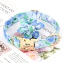 Custom Nylon Dog Collar Cute Print Dog Collars Free Engraved Pet ID Collars Necklace For Small Medium Large Dogs Pug Adjustable 2