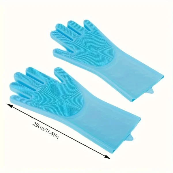 Pet Grooming Cleaning Gloves Dog Cat Bathing Shampoo Glove Scrubber Magic Dishwashing Cleanner Sponge Silicon Hair Removal Glove 1