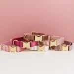 Velvet Collar Free Engrave Dog Collar Leash For Medium Big Pet Necklace Dog Accessories Dog Collars 2