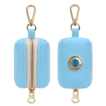 Personalized Dog Collar Leash Bag Set Custom PU Leather Dog Collars Colorful Pet Necklace With Leashes Poop Bag for Dogs Pug 3